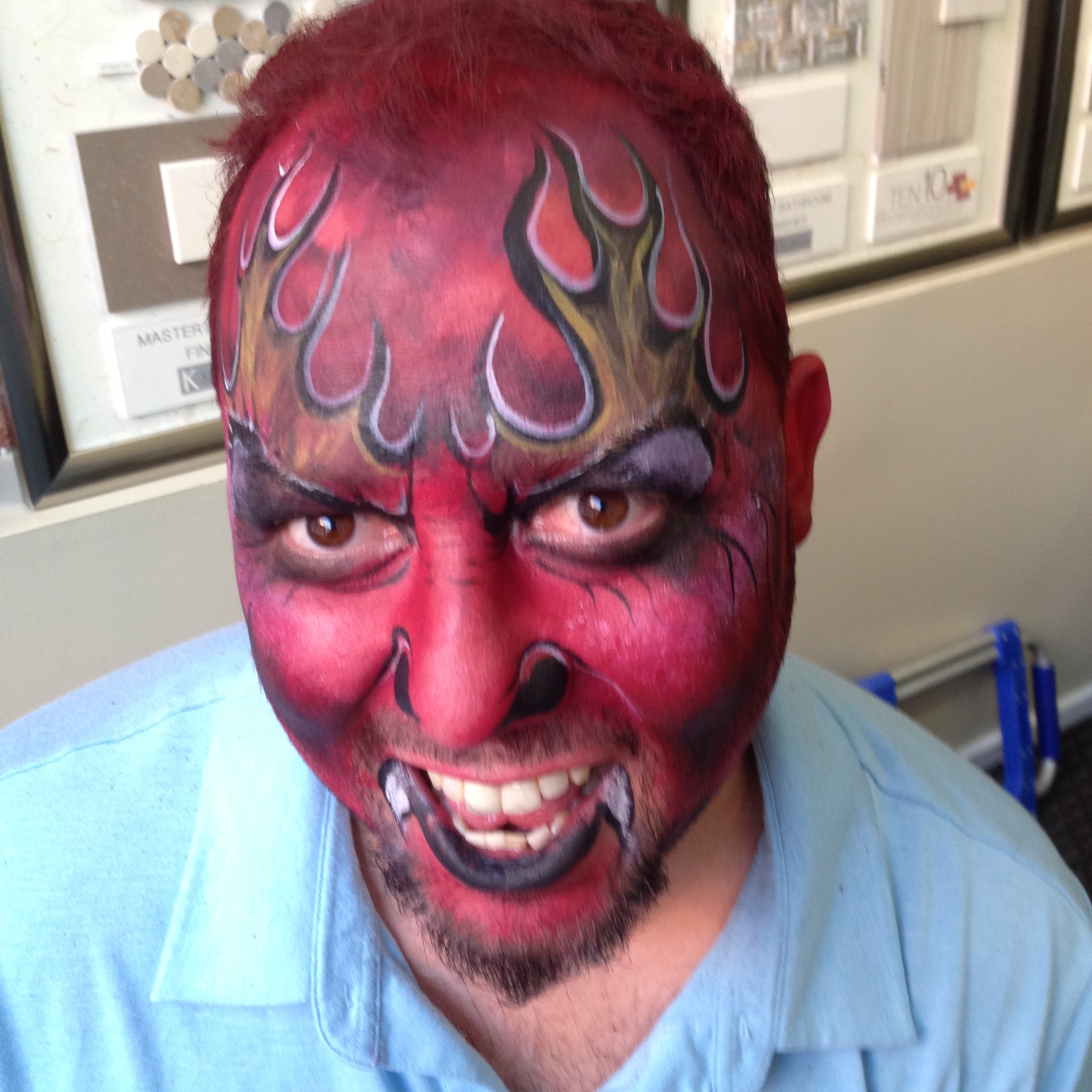 Devil Face Paint For Halloween : ☑ How To Paint A Devil Face For ...